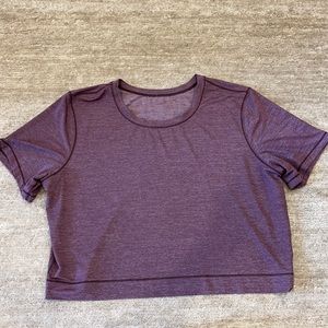 Purple size 6 Crop lululemon top